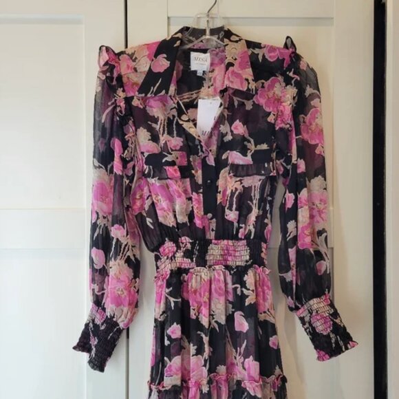 Misa Aydeniz Dress In Rosetta Thorn XS - Picture 3 of 6